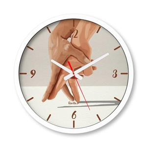 ساعت دیواری بزرگ راویتا طرح عاشقانه دونفره فانتزی - Valentine کد 3818
