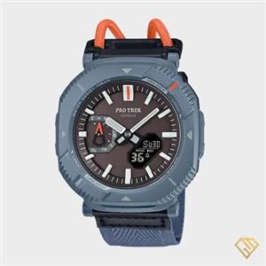 ساعت کاسیو پروترک Casio Protrek مدل PRJ-B001B-2 با بند برزنتی، رنگ سرمه ای