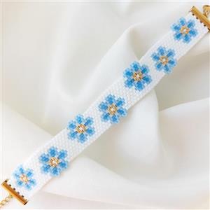 دستبند میوکی گل آبی