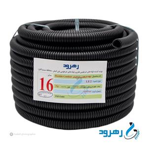 لوله خرطومی پلی اتیلن (پلی فلکسی) سایز 16 مشکی