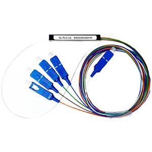 اسپلیتر فیبر نوری ۱ به ۴ قلمی PLC splitter 1×۴ sc/upc