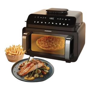 سرخ کن بدون روغن و هواپز 10.5 لیتری پرودو Porodo Flexi Cook Pro Indoor Grill, Pizza Oven, Air Fryer PDAF1015