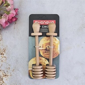 قاشق چوبی عسل دو عددی برند شنگیا