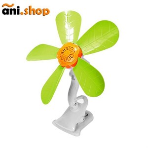 پنکه گیره ای برقی کمری مدل MIR110-5 رنگ سفید سبز