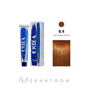 رنگ مو اکیا سری Copper شماره 8.4 حجم 100 میلی لیتر رنگ بلوند مسی روشن