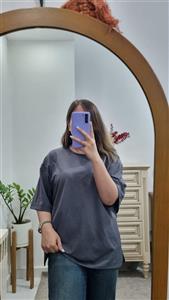 تیشرت باکسی چاکدار