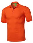 Men's Solid Cool Dri-Fit Active Athletic Golf Short Sleeves Polo Shirt