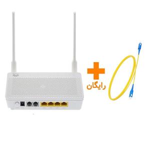 مودم روتر فیبر نوری هوآوی مدل HUAWEI HG8245H5 استوک رنگ سفید به همراه کابل فیبر رایگان