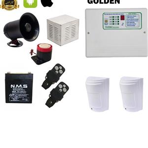 پکیج کامل دزدگیر اماکن مدل GOLDEN 810S گلدن – 2 عدد سنسور باسیم