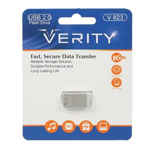 Verity V823 USB2.0 Flash Memory - 16GB نقره ای (گارانتی آسان سرویس)
