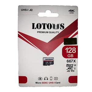 Lotous A2 V30 MicroSDXC 667X U3-128GB (گارانتی لوتوس)