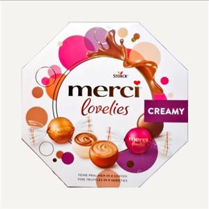 شکلات مرسی کادویی LOVELIES کرمی