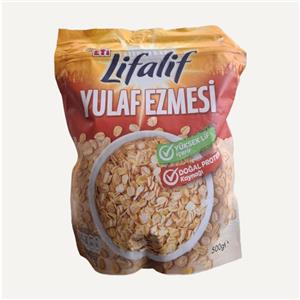 کورن فلکس جو دو سر اتی لیفالیف 500 گرم ساده ETI LIFALIF YULAF EZMESI