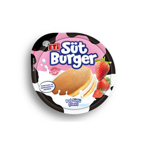 سوت برگر توت فرنگی sut burger - بسته 10 عددی