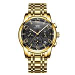 OLMECA Men’s Watch Luxury Sports Military Wristwatches Chronograph Calendar Date Quartz Waterproof Watches for Women Relojes