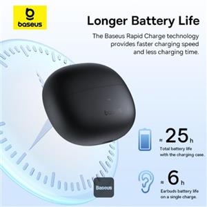 هدفون بلوتوثی بیسوس مدل AirGo AS01 OPEN Ear TWS - رنگ مشکی