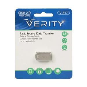 Verity V817 USB2.0 Flash Memory - 32GB نقره ای (گارانتی آسان سرویس)