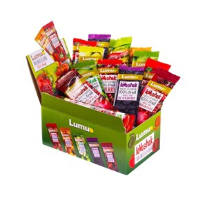 لواشک میکس میوه ای لومو - 30 گرم بسته 18 عددی 