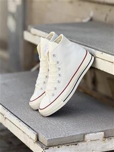 کانورس ساقدار کرم کمرنگ - Converse Chuck 70 high beige