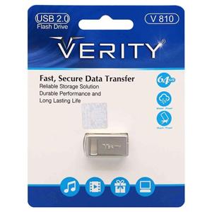 Verity V810 USB2.0 Flash Memory-64GB-(گارانتی آسان سرویس) نقره ای