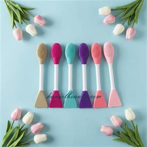 براش ماسک صورت دو طرفه سیلیکونی با سری ماساژور نرم