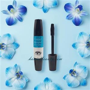 ریمل ضدآب مدل Waterproof رنگ فیروزه‌ای با برس حجم‌دهنده