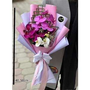 دسته گل ارکیده رویای بنفش
