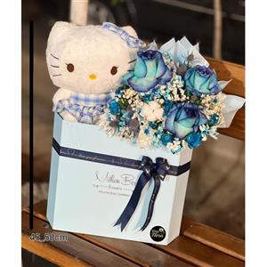 باکس گل و عروسک جعبه مهربونی