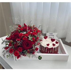 باکس گل و کیک مهرآسا