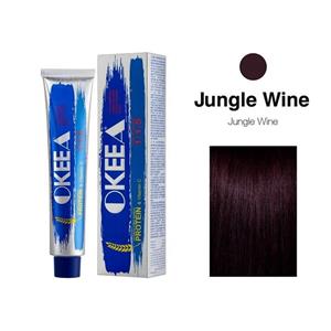 رنگ مو شماره jungle wine حجم 100 میل اکیا OKEEA