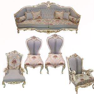 مبل 7 نفره مدل کلاسیک طرح افسون کد AG222 کاتن مدل 100395
