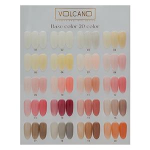 لاک ژل بیس کالر ولکانو | بیس کات رنگی | VOLCANO Base Color