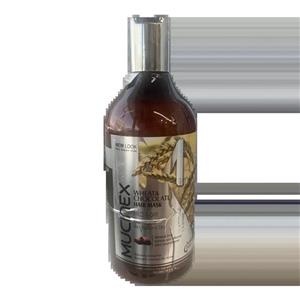 ماسک مو داخل حمام بدون سولفات ماسینکس (mucinex) مدل جوانه گندم و قهوه حجم 500 میل | تقویت، آبرسان و ضدوز