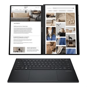 لپ‌تاپ 14 اینچی ایسوس مدل Zenbook DUO UX8406CA-Core Ultra 9 285H-32GB LPDDR5X-2TB SSD-Dual 3K OLED Touch 120Hz-W