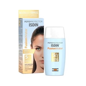 کرم ضد آفتاب بی رنگ ایزدین SPF50 مدل Fusion Water 5 Daily