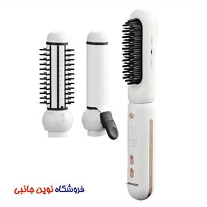 اتو مو و شانه حرارتی پرودو 3 کاره مدل PDRHS13SWH ا Porodo 3-In-1 Cordless Hair Styling Tool Hair Straightener & Curling Iron (تک/عمده)