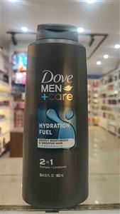 شامپو و نرم کننده ۲ در ۱ مردانه داو مدل آبرسان عمیق Hydration Fuel  ۶۰۳ml