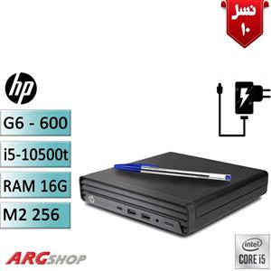 مینی کیس استوک | Core i5-10500 (6C/12T) | 16GB DDR4 3200MHz | 512GB  SSD | UHD 630 | NO DVD HP ProDesk 600 G6 SFF