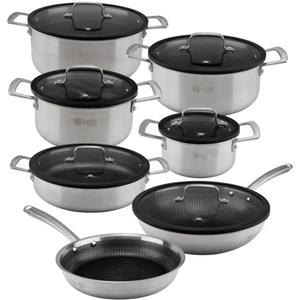 سرویس قابلمه 13 پارچه استیل کف لیزری کد CWS3111