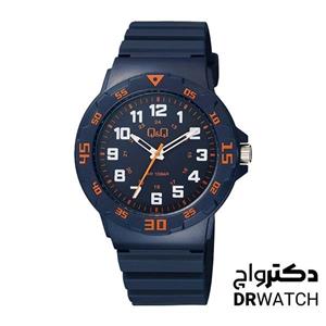 ساعت مچی مردانه اسپرت سرمه ای کیو اند کیو مدل VR18J012Y
