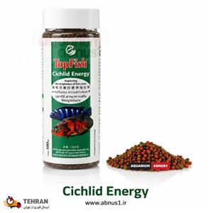 غذا ماهی آکواریوم CICHLID ENERGY برند TOP FISH حجم 400ML