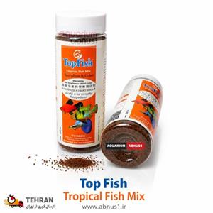 غذا ماهی آکواریوم SPIRULINA COLOR MAX برند TOP FISH حجم 400ML
