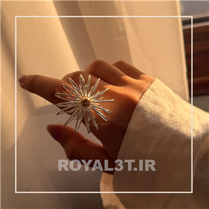 انگشتر زنانه فشن آبکاری نقره کد ۱۵۹