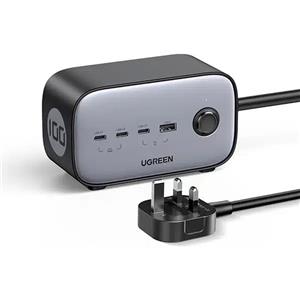 چندراهی برق و شارژر رومیزی UGREEN مدل DigiNest Pro (3C1A) CD270 100W – مشکی (گارانتی 18 ماهه آسان پیشرو)(60167)