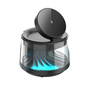 اسپیکر و شارژر وایرلس پنج کاره Wiwu مدل Flow wi-w039 – مشکی (گارانتی شش ماهه شرکتی)