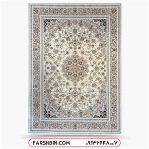 فرش کرم ماشینی طرح آتنا 1200 شانه تراکم 3600
