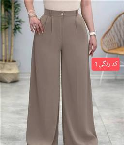 شلوار پارچه ای ریزشی زنانه مدل فول بگ جنس کرپ سان