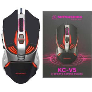 ماوس سیم دار گیمینگ RGB میتسوشیدا Mitsushida KC-V5