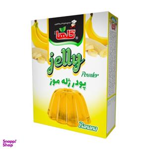پودر ژله موزی گلها وزن 100 گرم بسته بندی جعبه