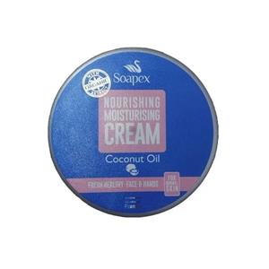 کرم مرطوب‌کننده و آبرسان سوپکس (Soapex) مدل Coconut Oil حجم 220 میلی‌لیتر